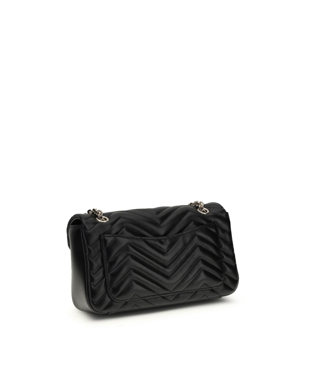 GUCCI Черная кожаная сумка через плечо, фото 3