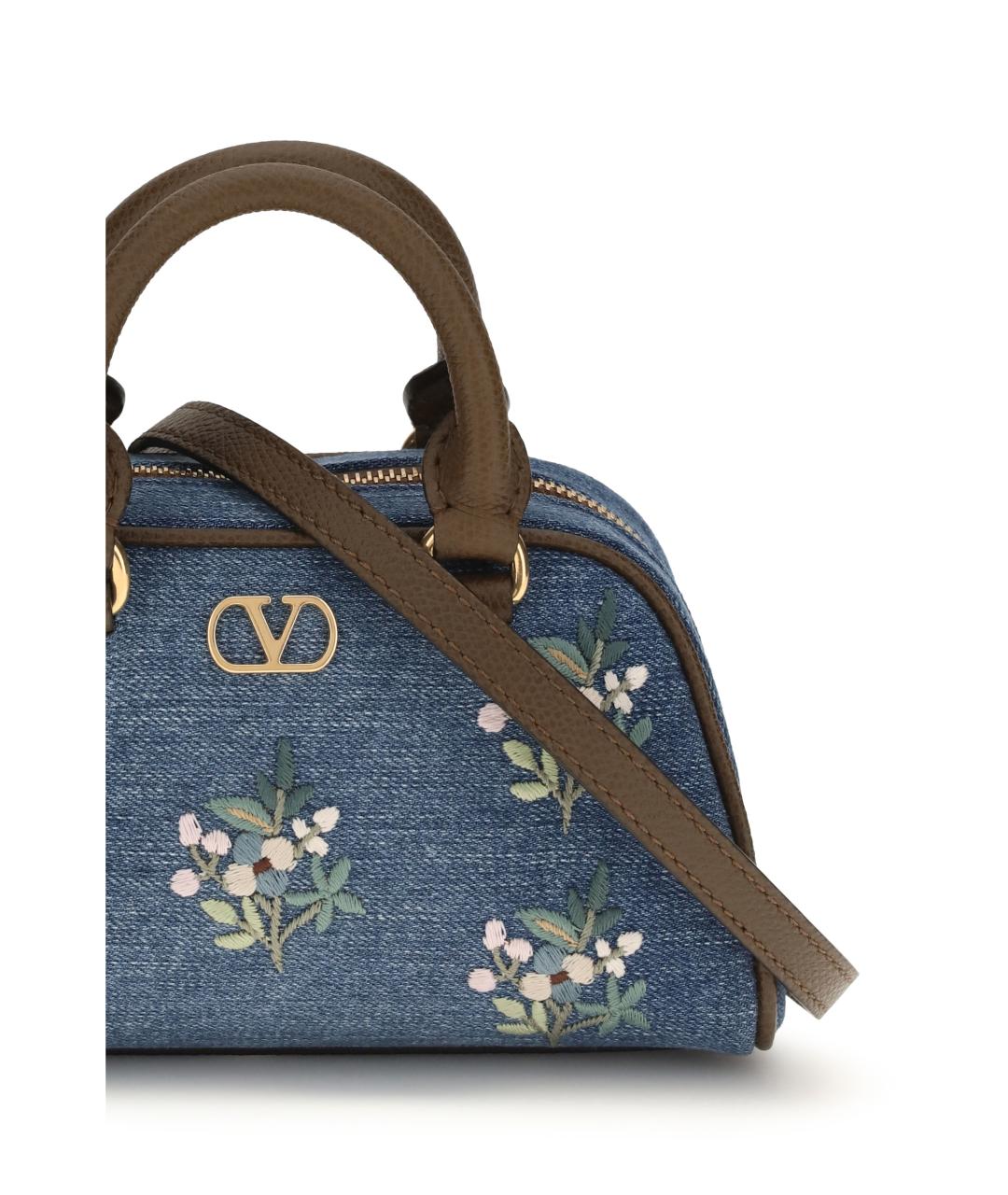 VALENTINO Синяя деним сумка через плечо, фото 4