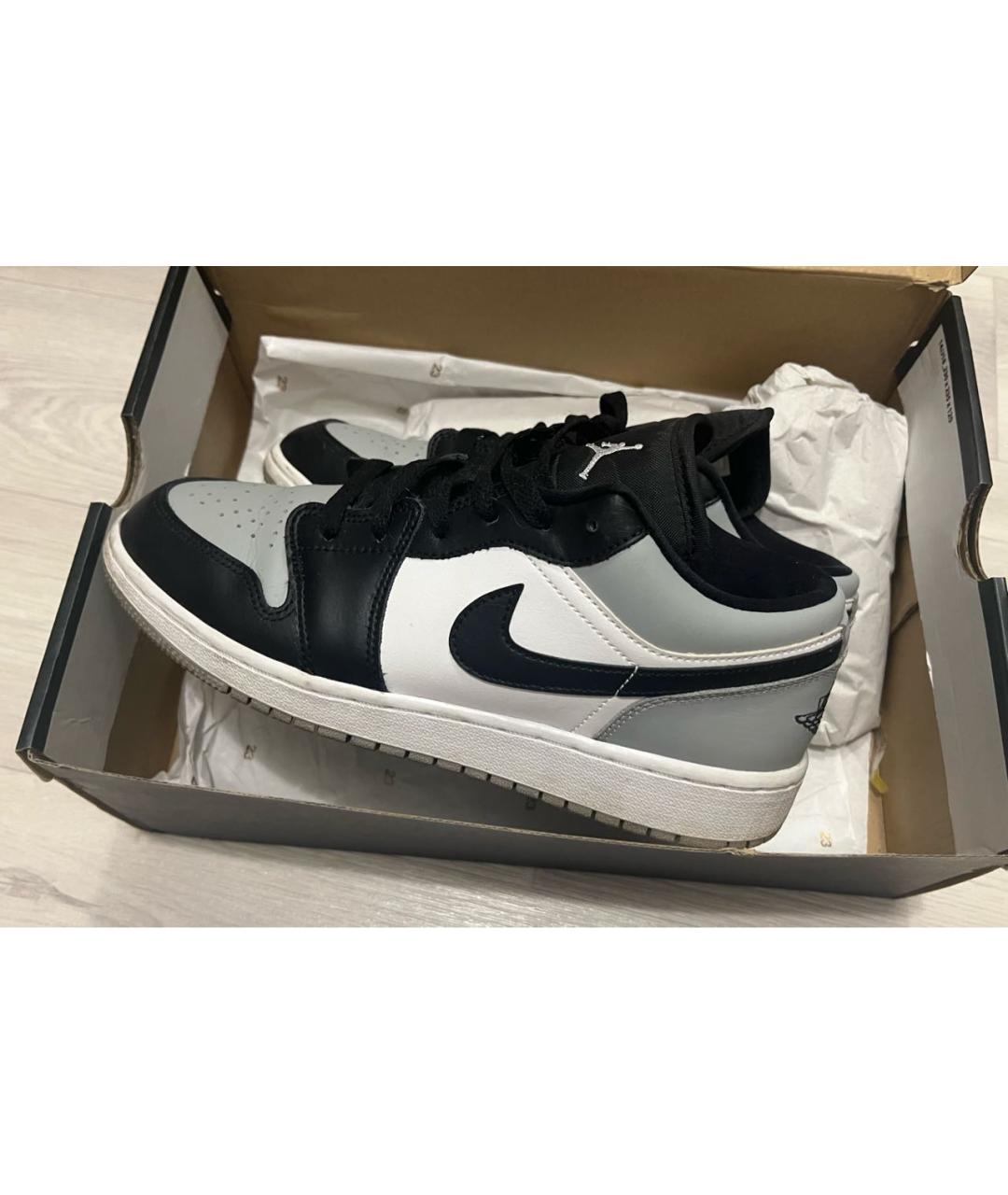 NIKE Серые кожаные кроссовки, фото 8