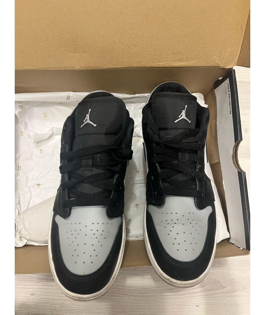 NIKE Серые кожаные кроссовки, фото 2