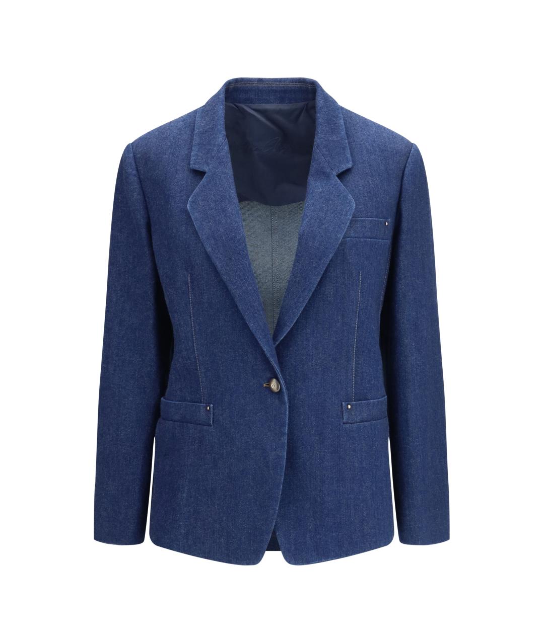 GIORGIO ARMANI Синий деним жакет/пиджак, фото 1