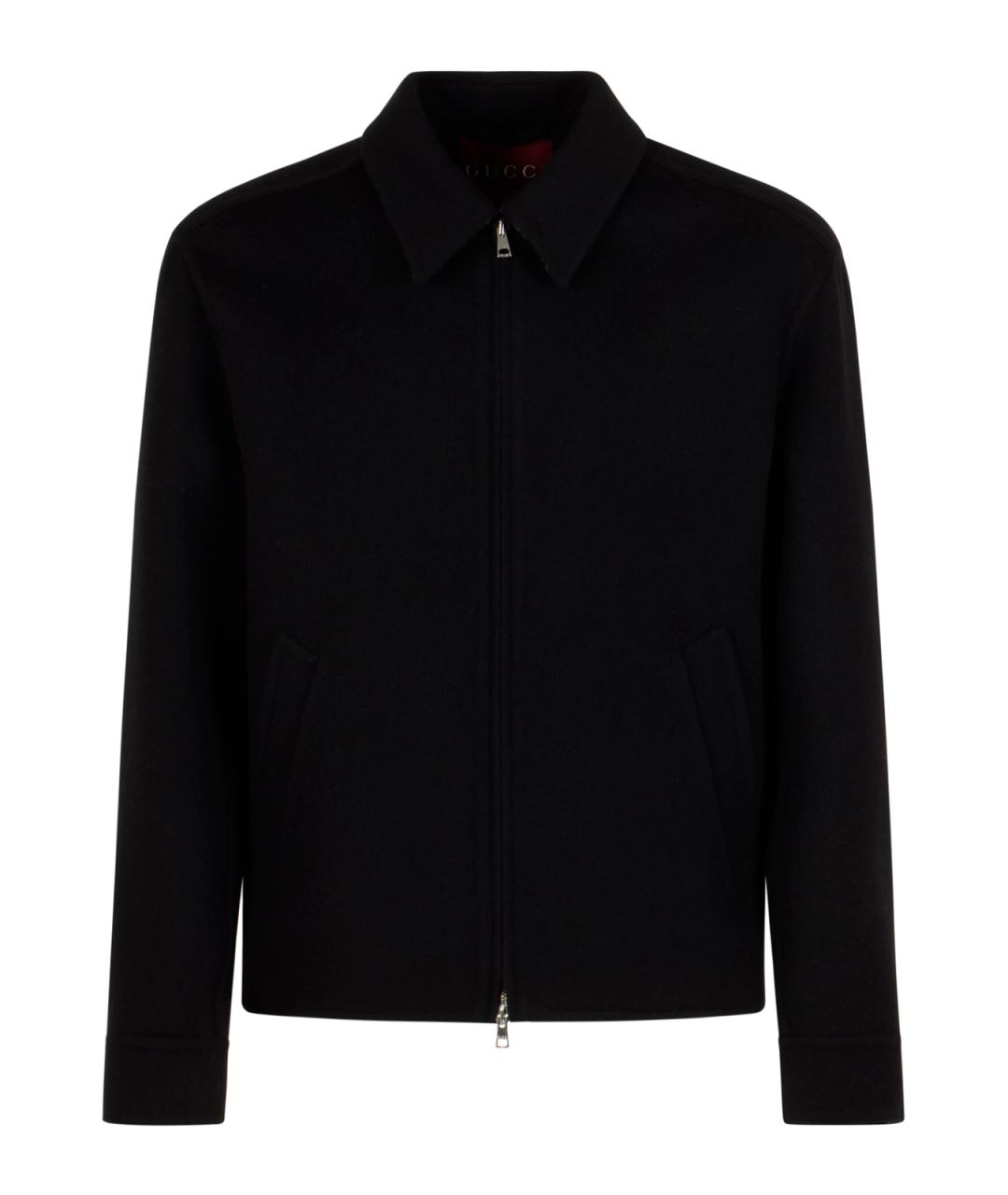 GUCCI Черная шерстяная куртка, фото 1