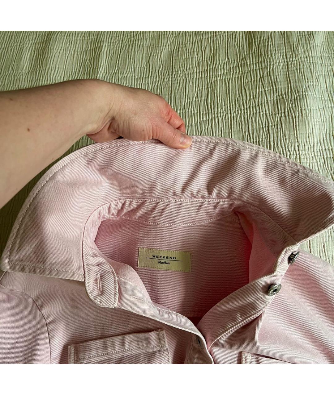 WEEKEND MAX MARA Розовая хлопковая куртка, фото 5