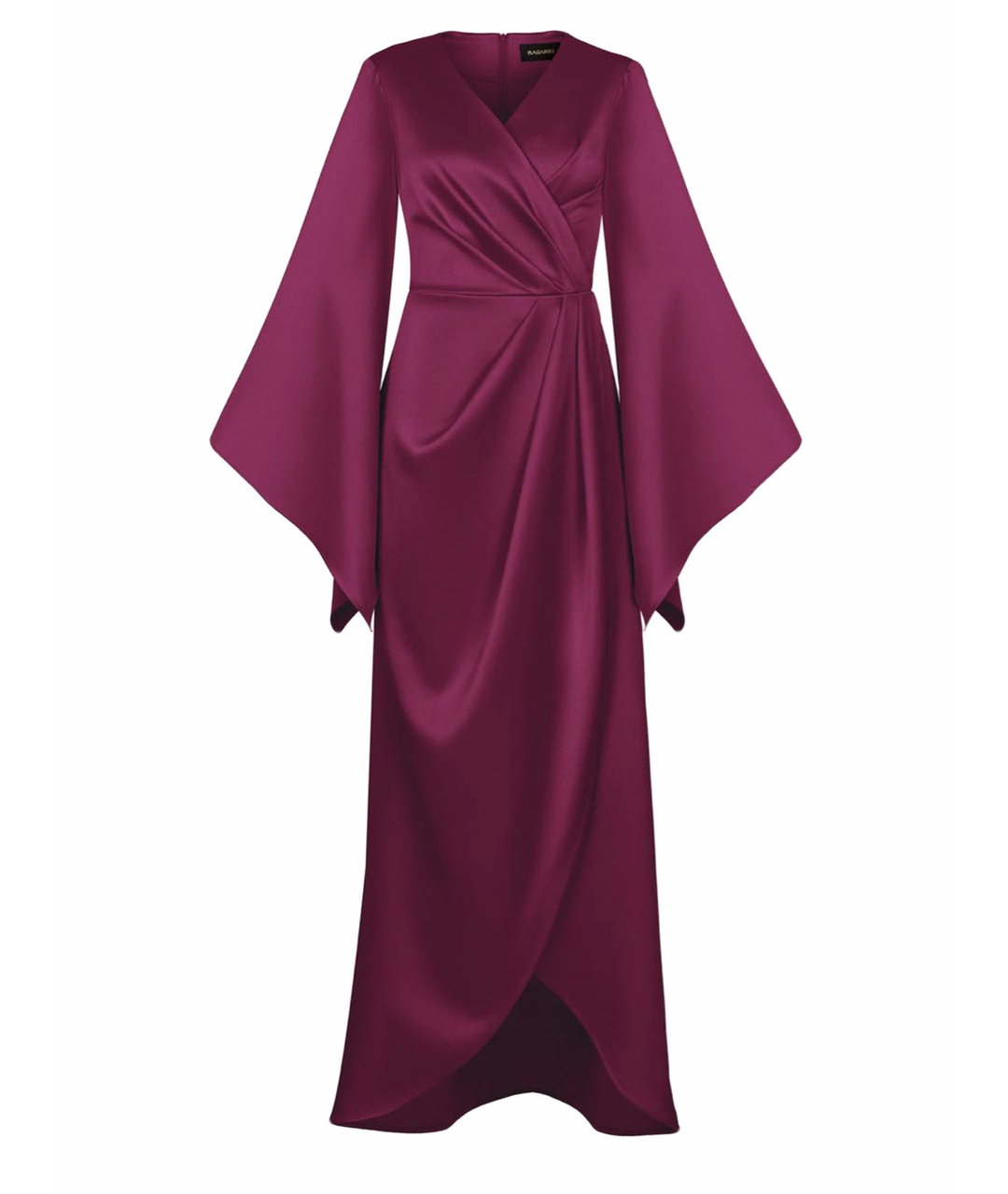 RASARIO Бордовое шелковое вечернее платье, фото 1