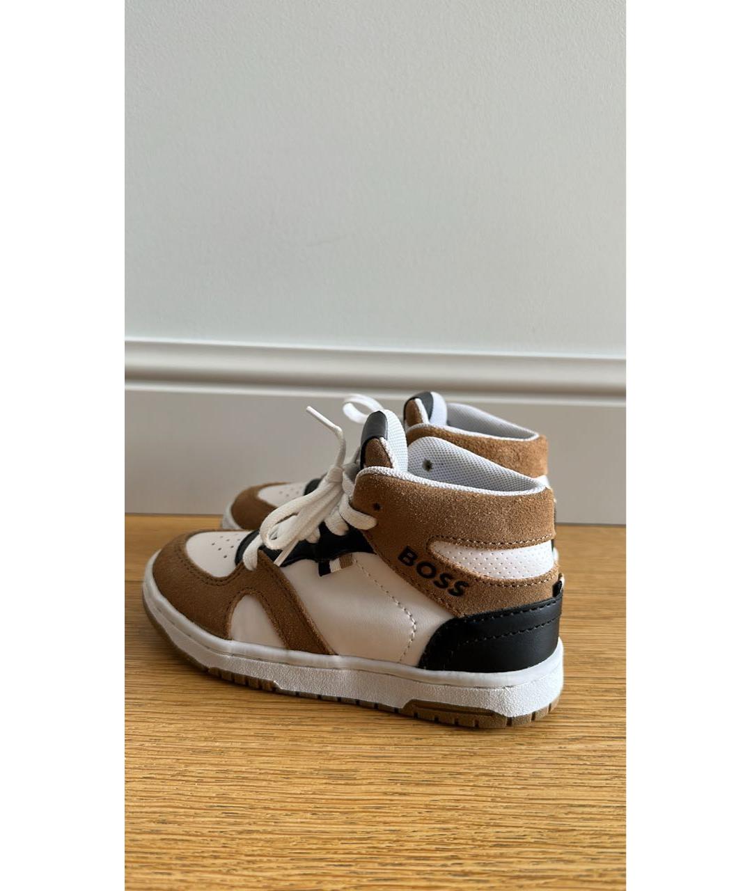 HUGO BOSS Кожаные кеды, фото 5