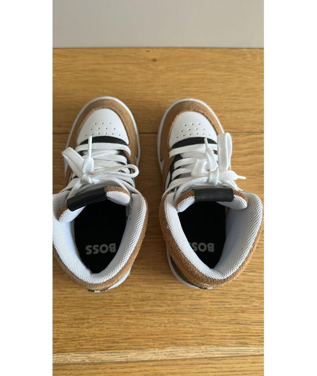 HUGO BOSS Кожаные кеды, фото 4