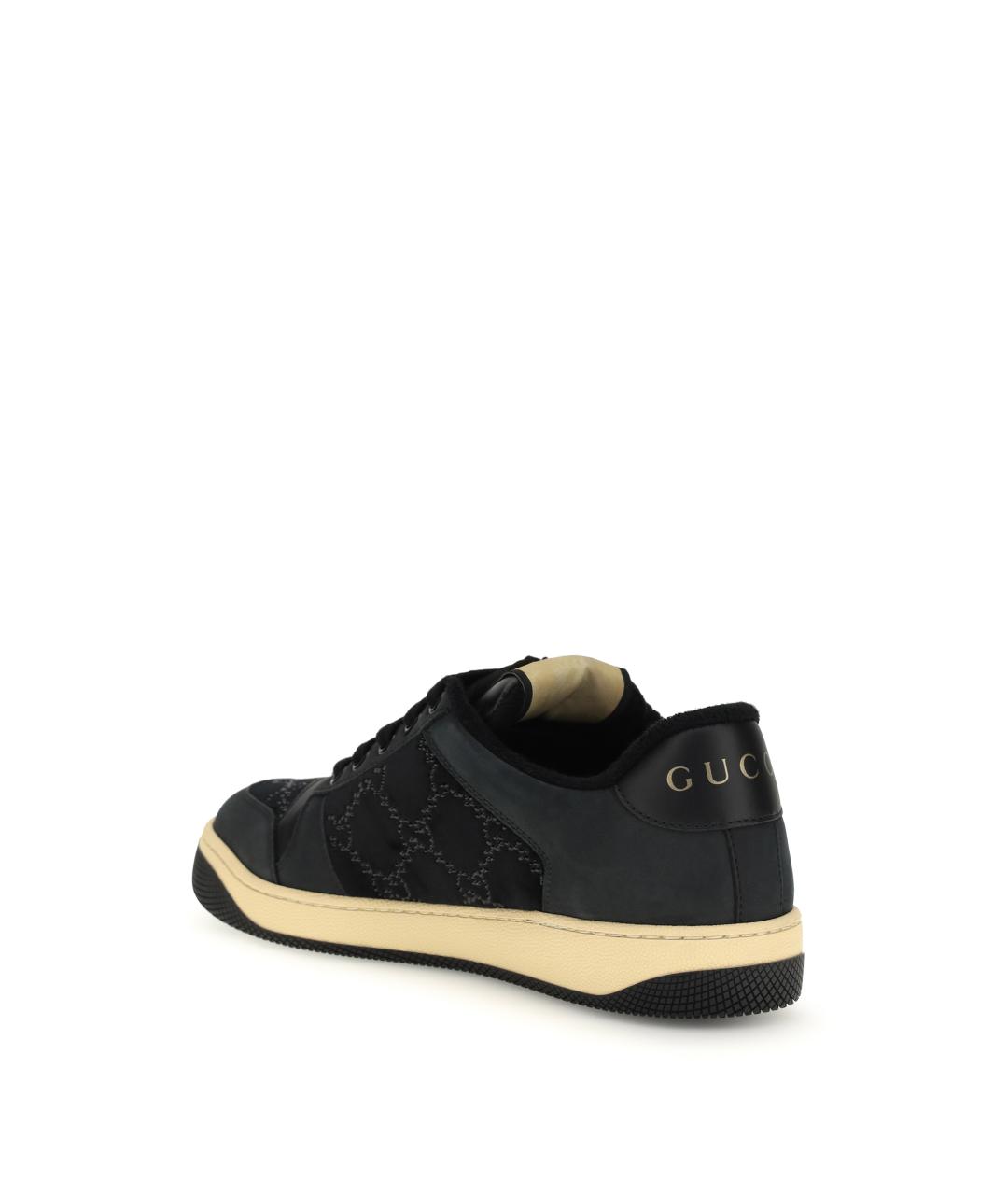GUCCI Черные бархатные кроссовки, фото 3