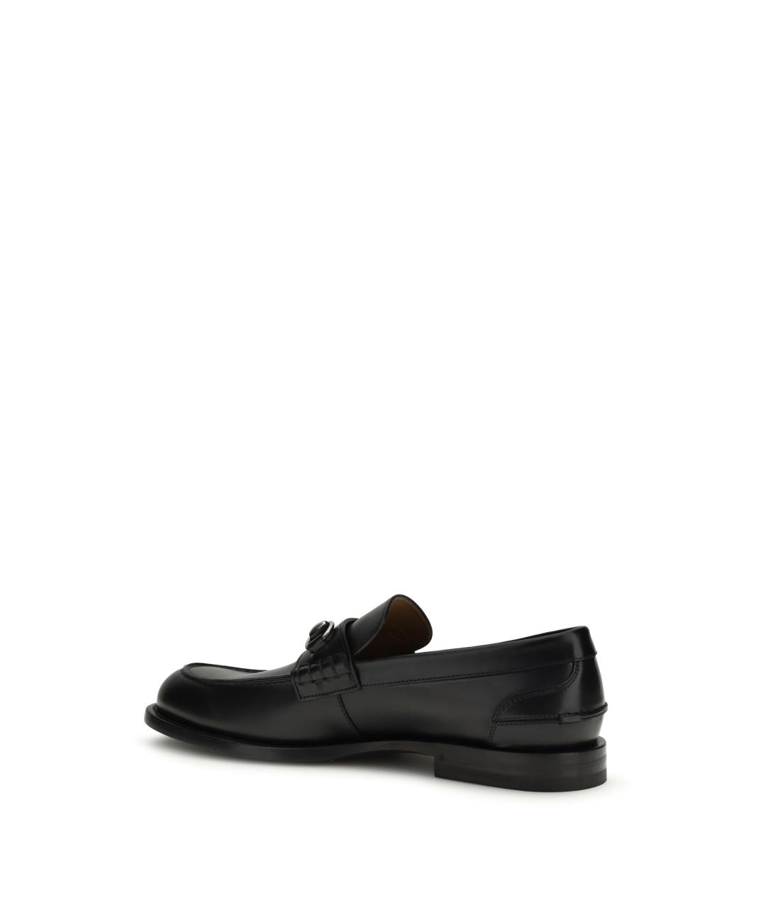 GUCCI Черные кожаные лоферы, фото 3