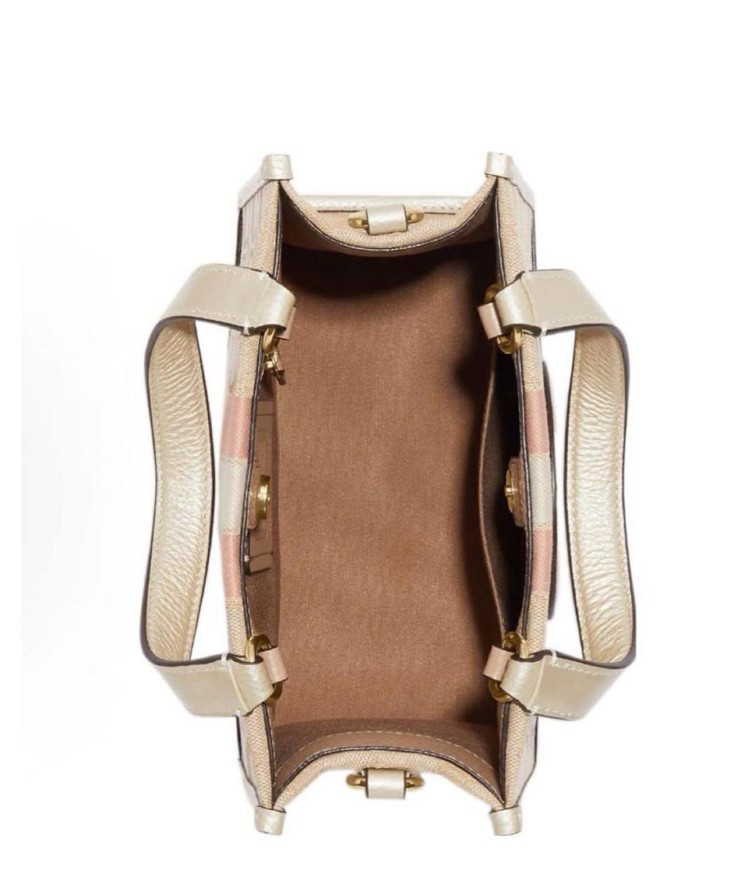 COACH Бежевая сумка тоут, фото 3