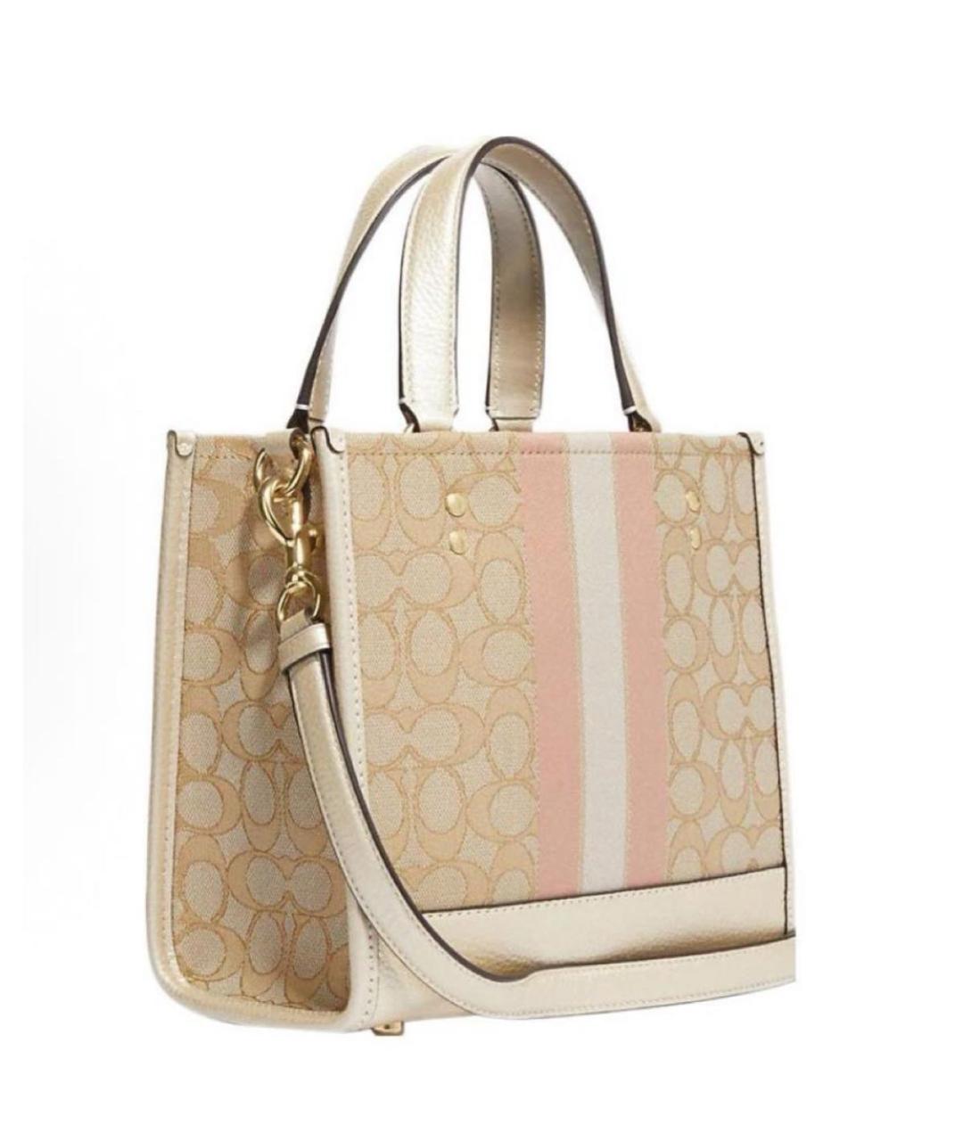 COACH Бежевая сумка тоут, фото 2