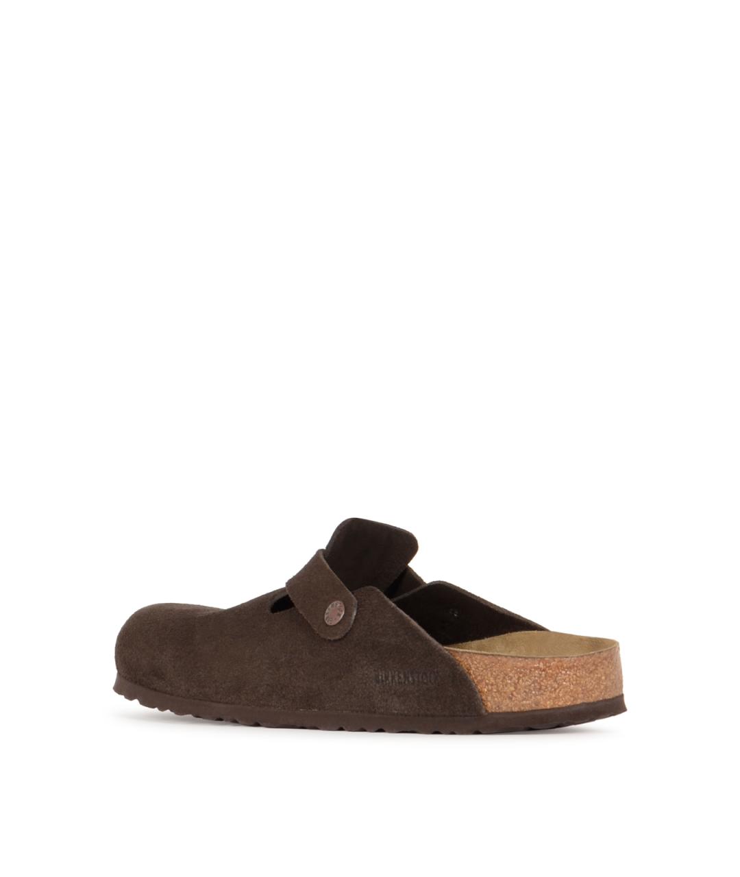 BIRKENSTOCK Коричневые замшевые сандалии, фото 3