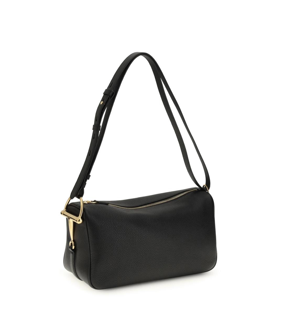 GUCCI Черная кожаная сумка с короткими ручками, фото 2