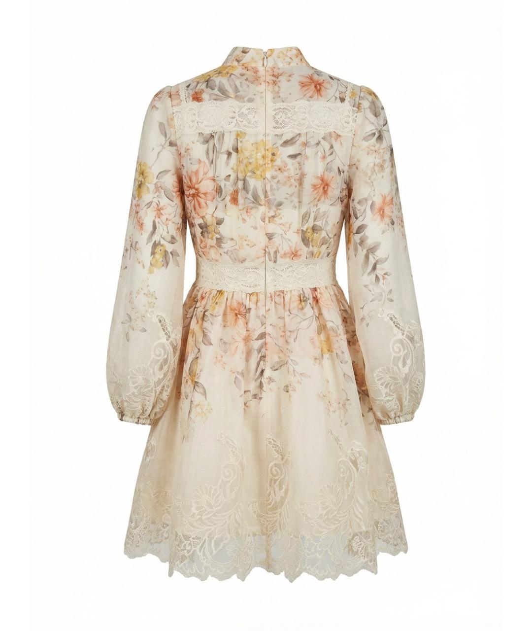 ZIMMERMANN Мульти льняное платье, фото 2