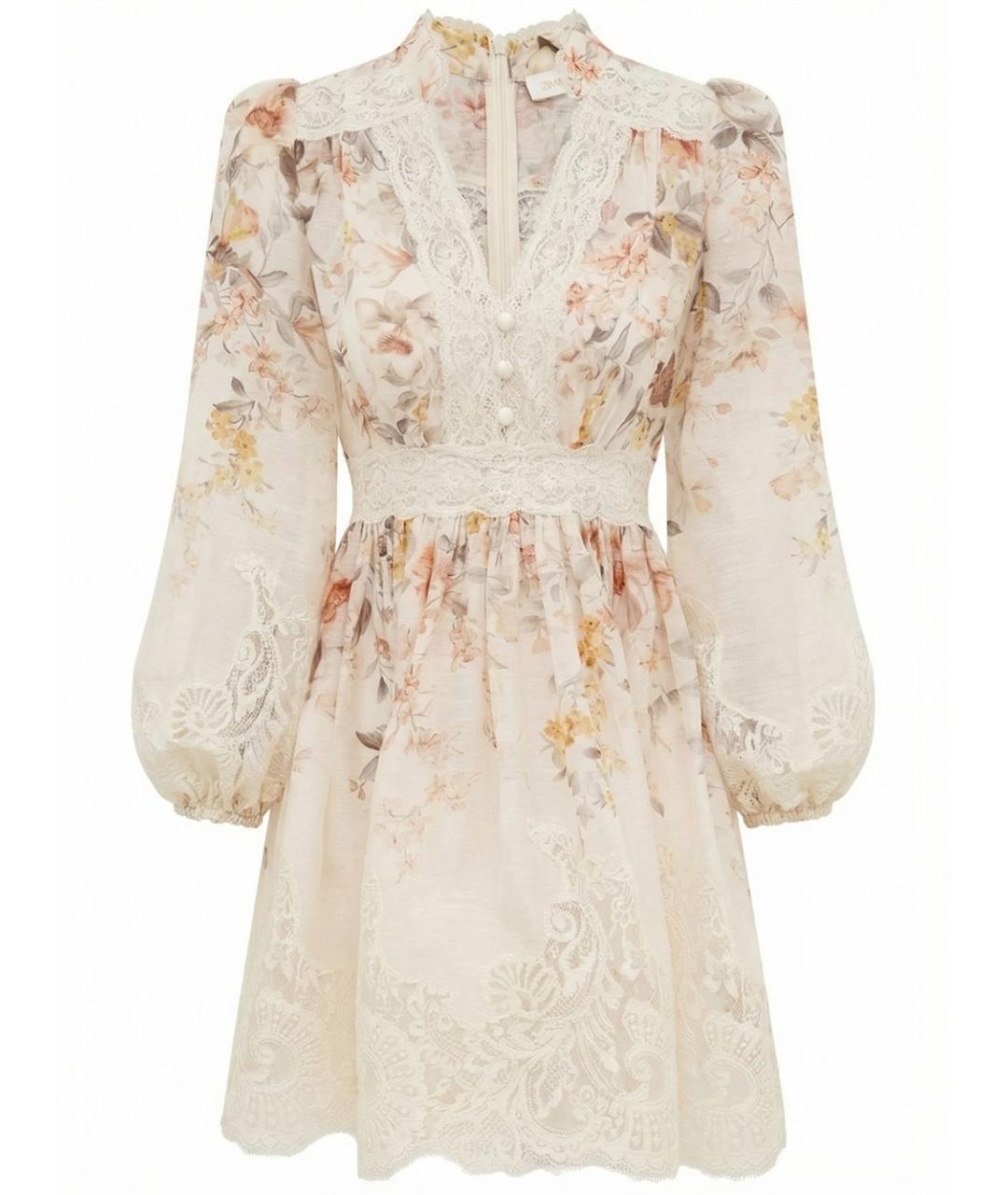 ZIMMERMANN Мульти льняное платье, фото 1