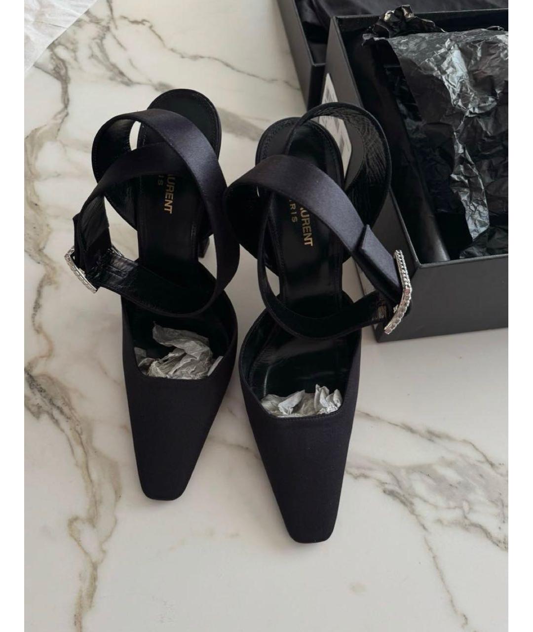 SAINT LAURENT Черные туфли, фото 2