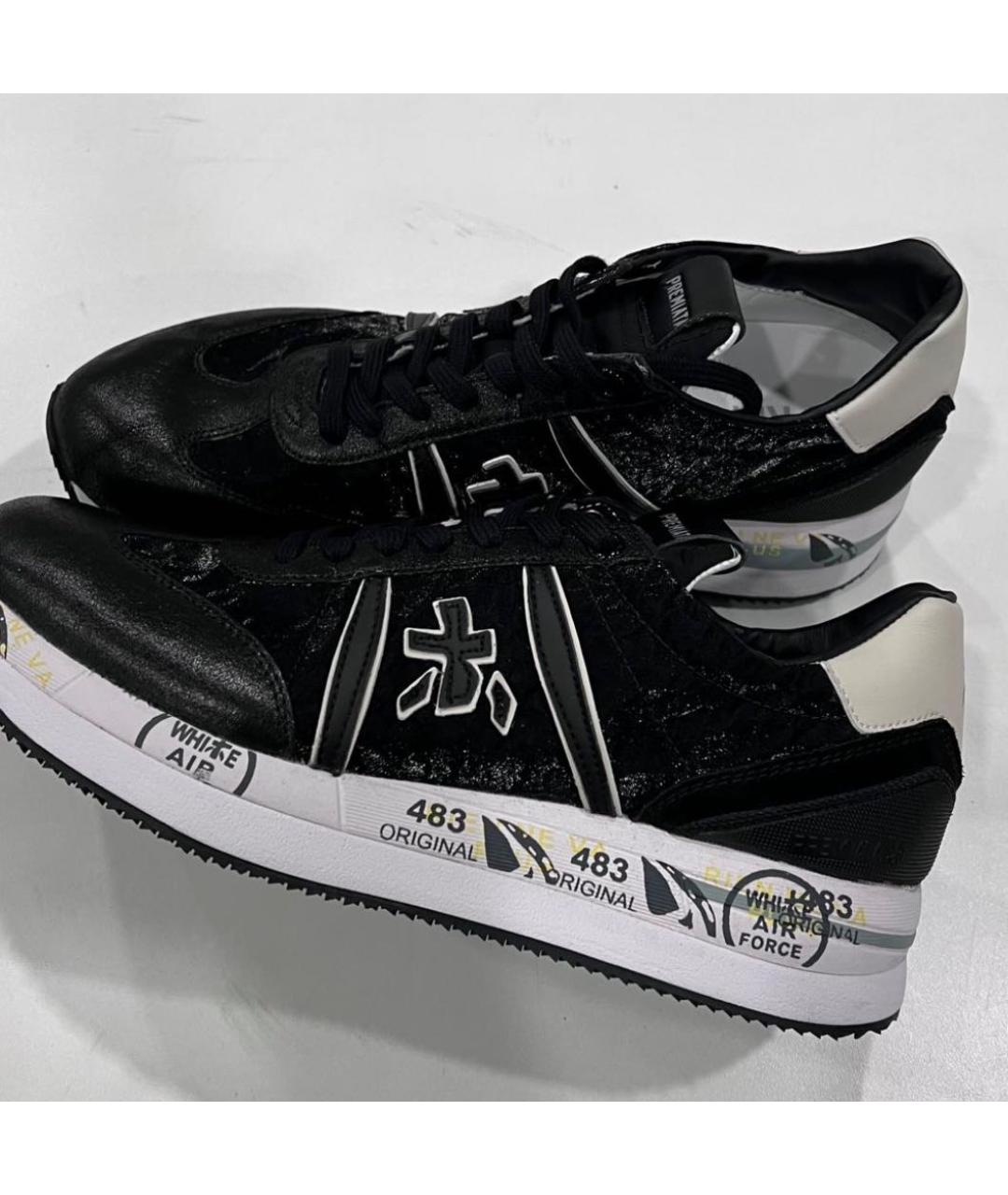 PREMIATA Черные текстильные кроссовки, фото 5