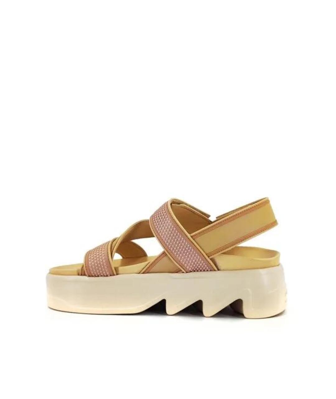 LE SILLA Розовые кожаные сандалии, фото 3