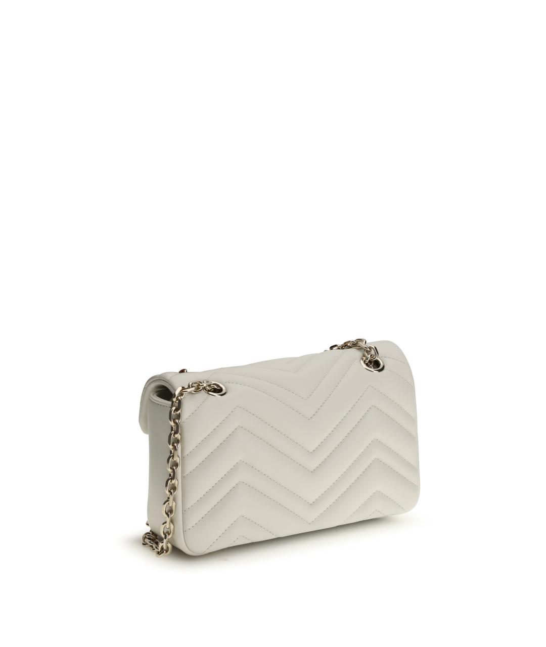 GUCCI Белая кожаная сумка через плечо, фото 3