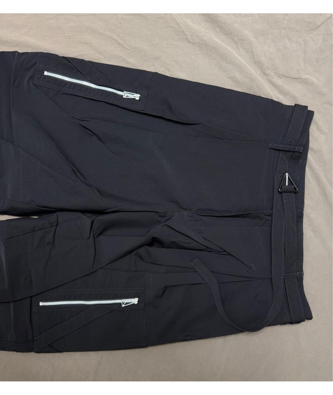 BOTTEGA VENETA Черные шерстяные повседневные брюки, фото 3