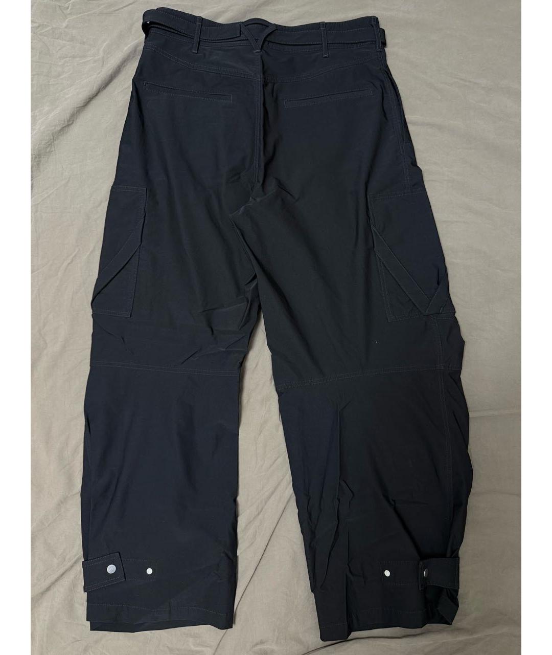 BOTTEGA VENETA Черные шерстяные повседневные брюки, фото 2