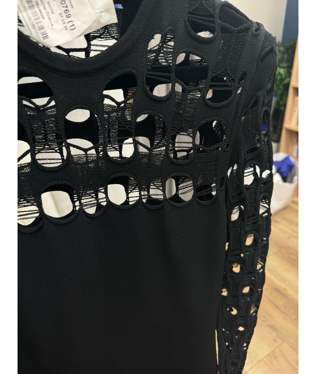 LOUIS VUITTON Черное вискозное вечернее платье, фото 4