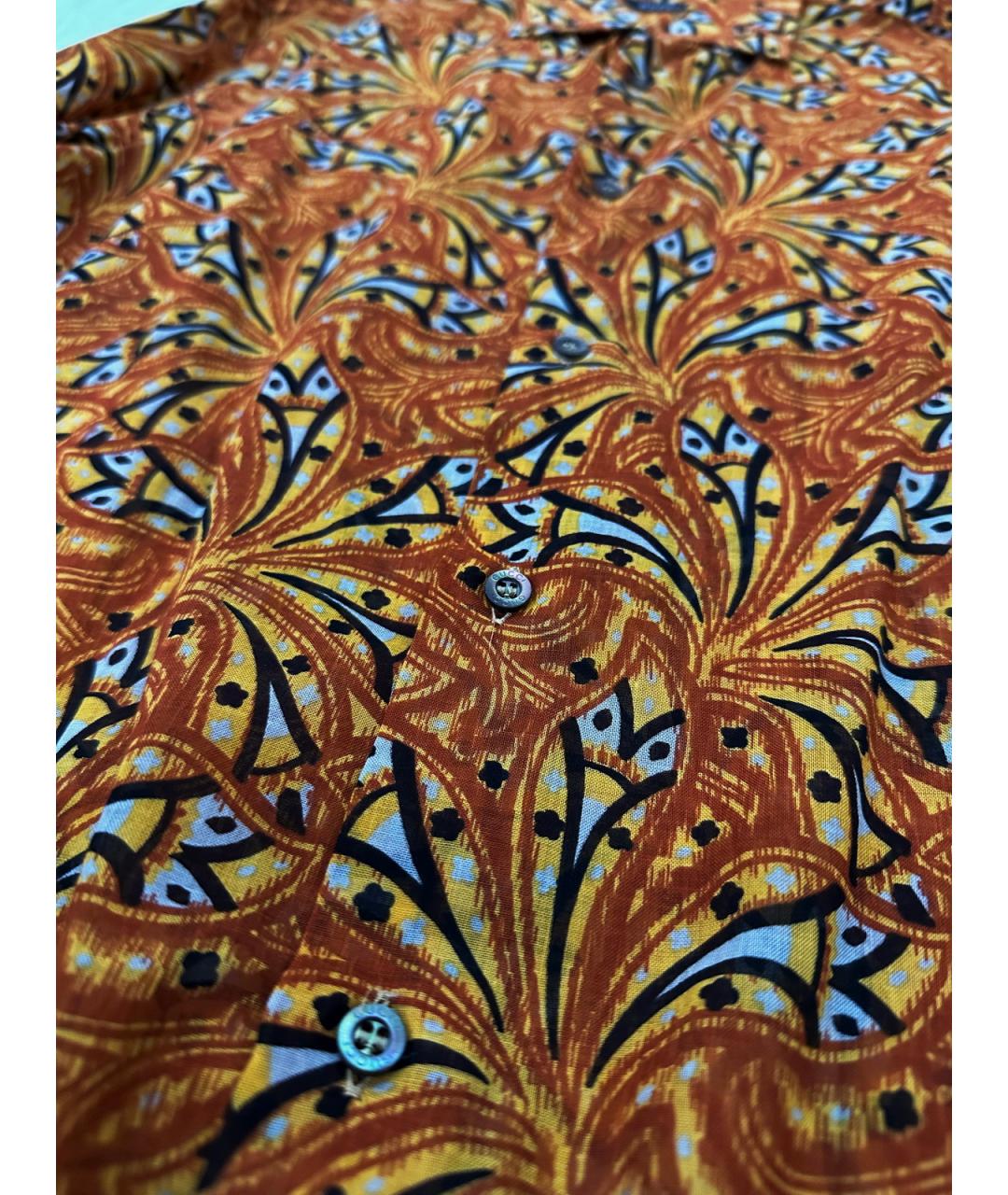 GUCCI Оранжевая хлопковая кэжуал рубашка, фото 7