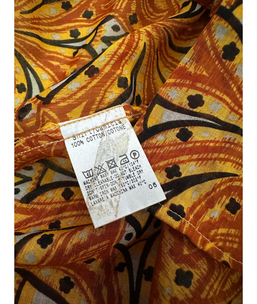 GUCCI Оранжевая хлопковая кэжуал рубашка, фото 9