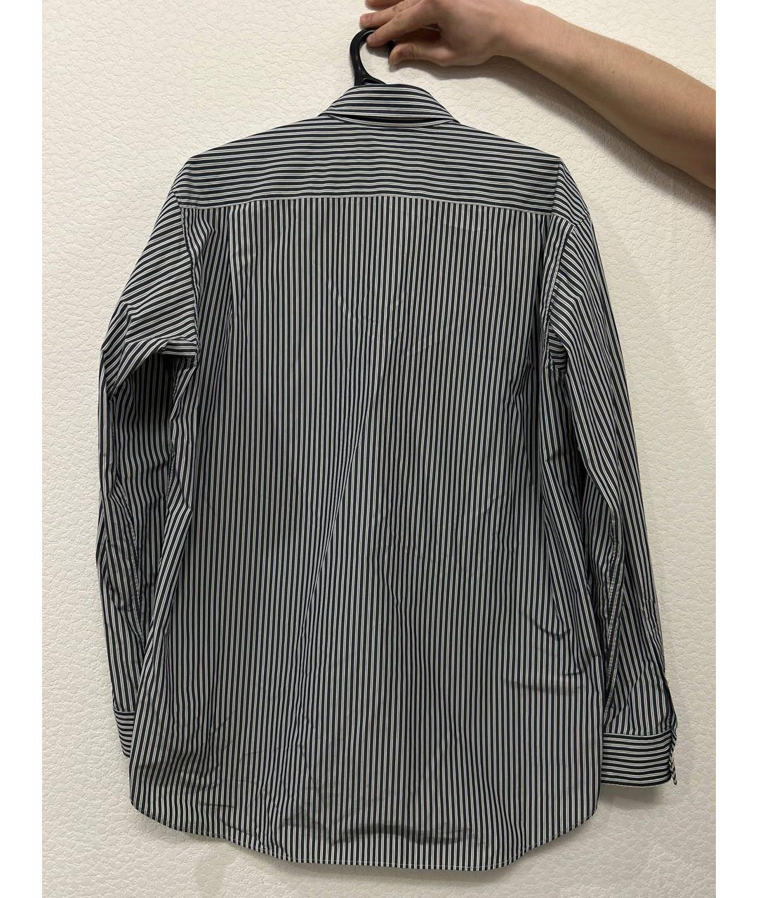 BALENCIAGA Черная хлопко-полиэстеровая кэжуал рубашка, фото 2