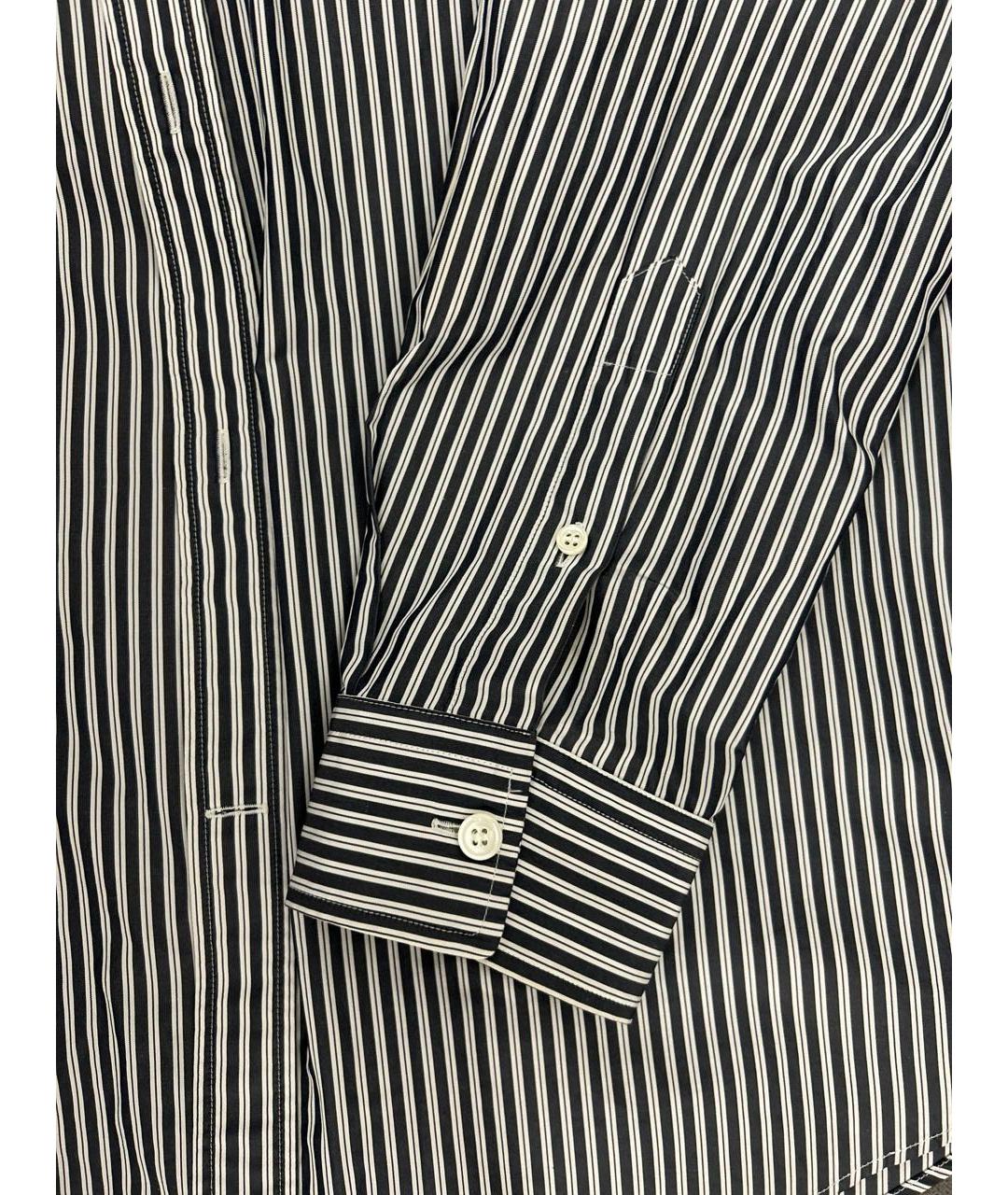 BALENCIAGA Черная хлопко-полиэстеровая кэжуал рубашка, фото 4