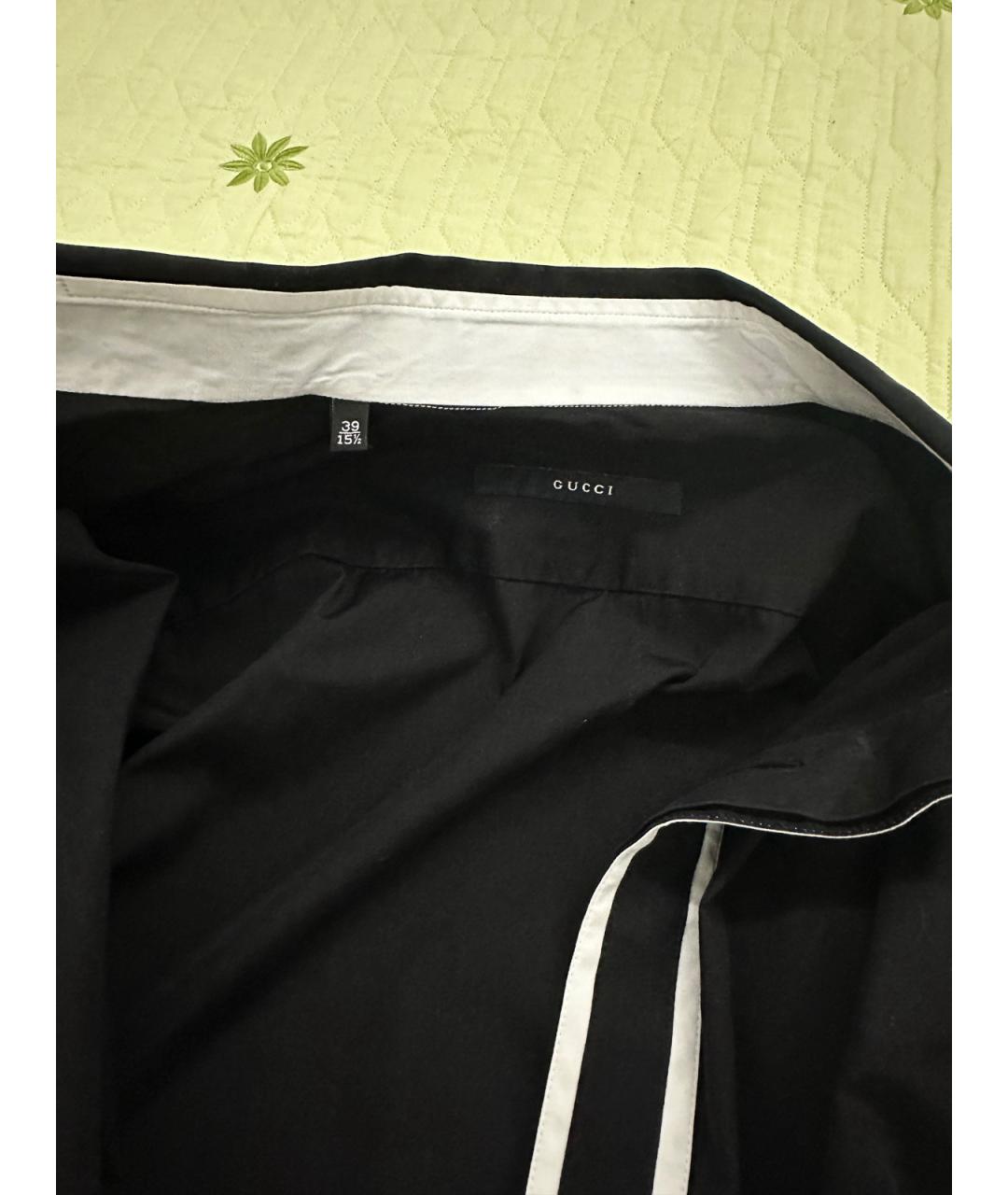 GUCCI Черная хлопковая кэжуал рубашка, фото 7