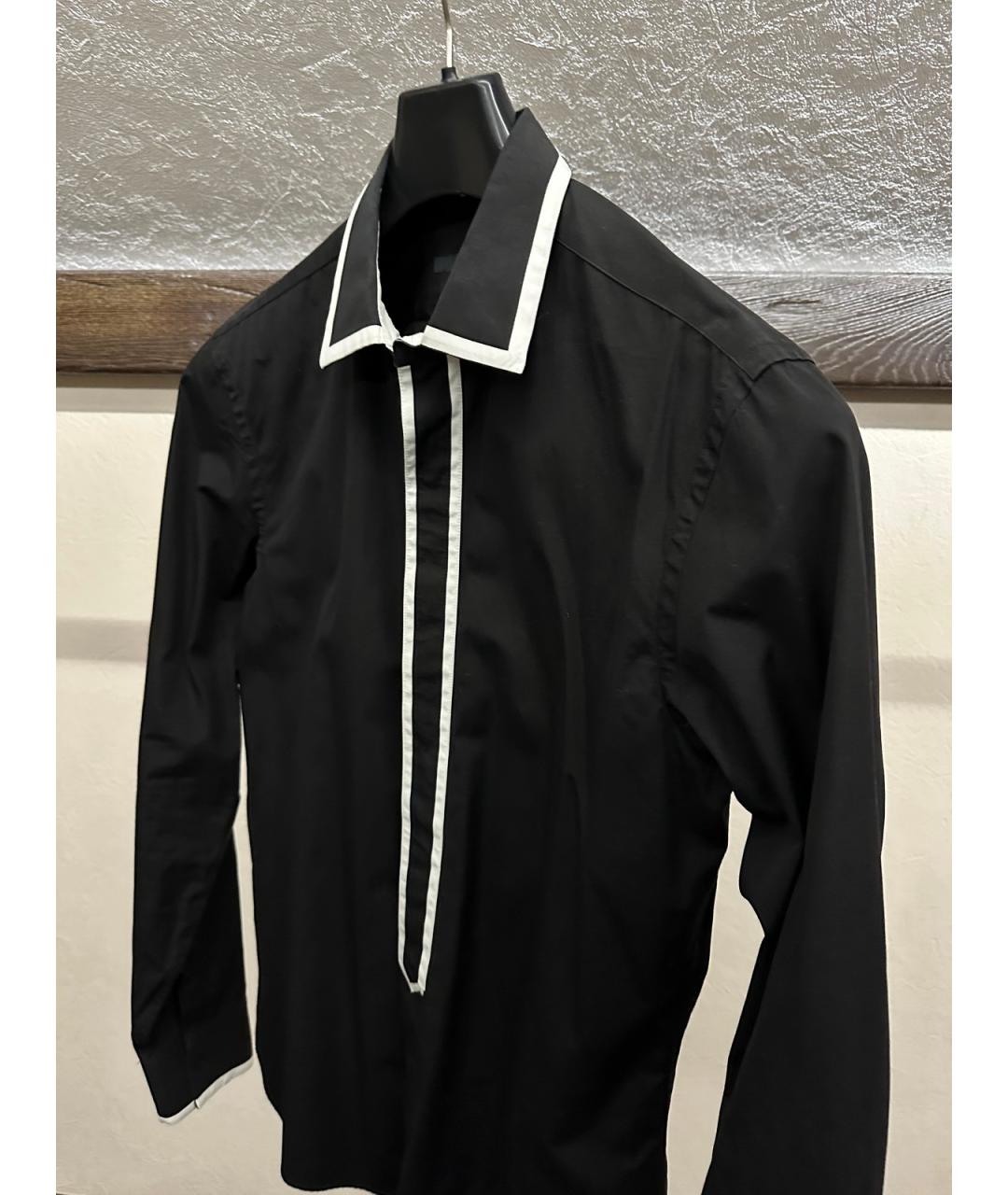 GUCCI Черная хлопковая кэжуал рубашка, фото 4