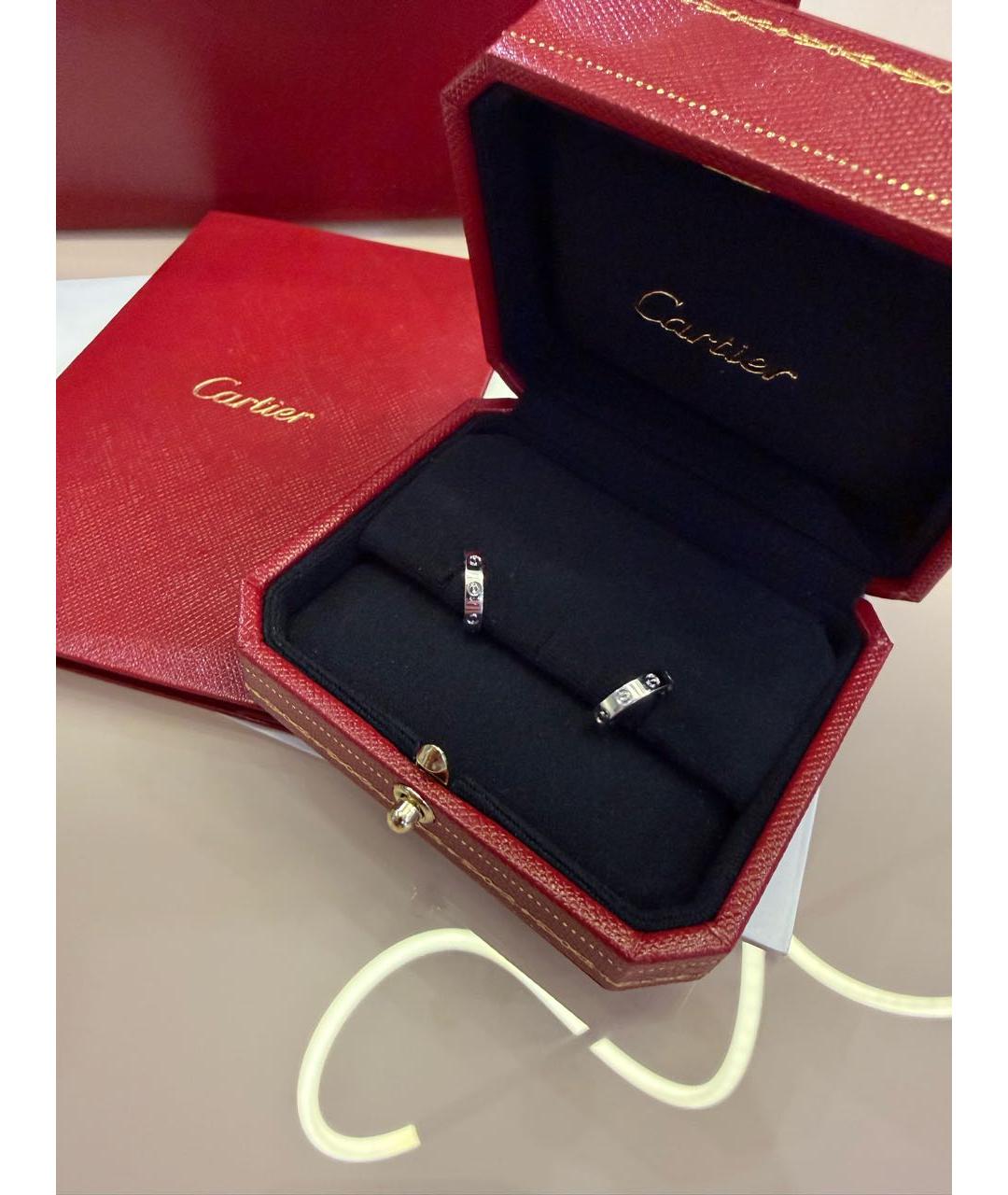 CARTIER Белые серьги из белого золота, фото 3