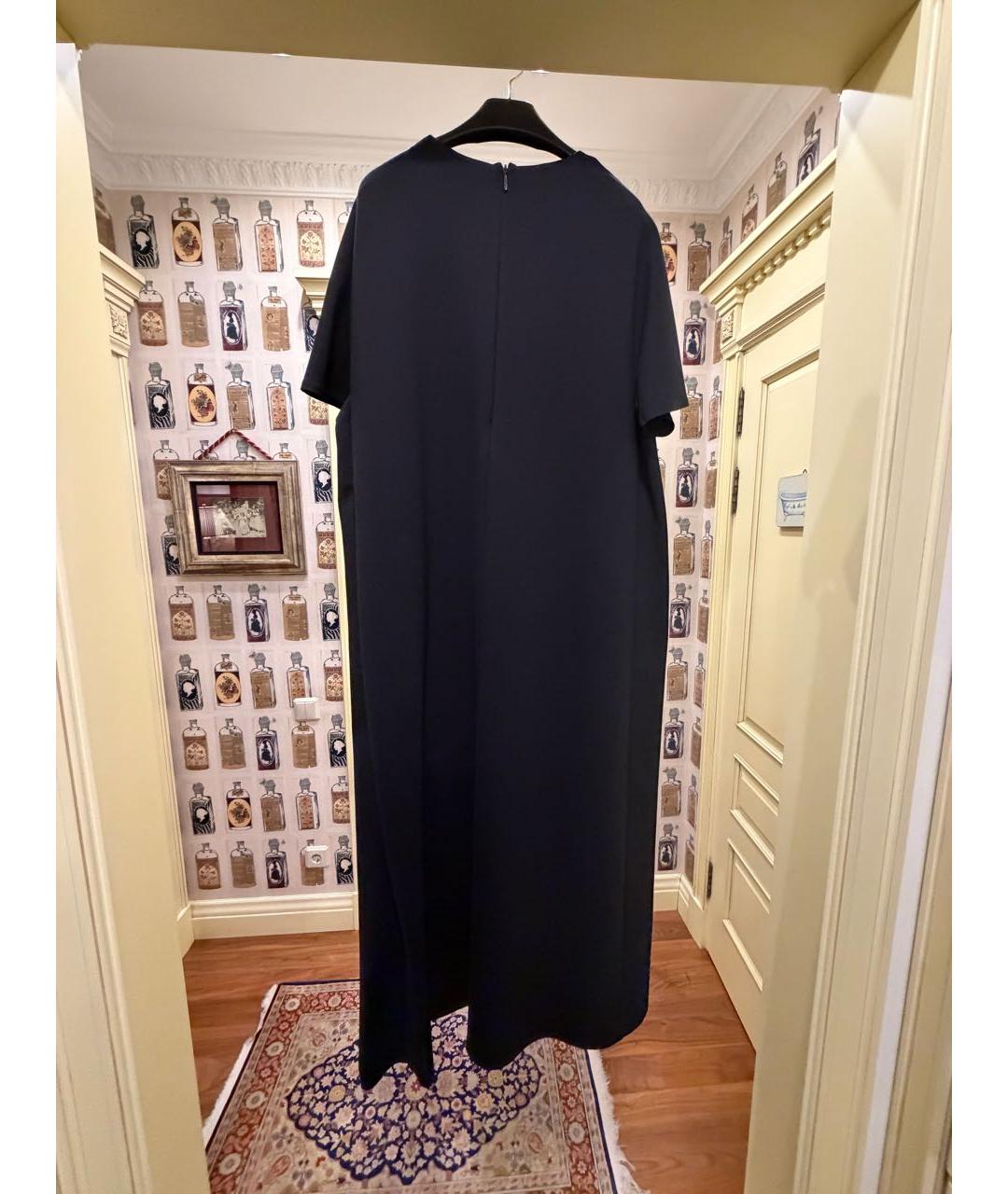 THE ROW Черное вискозное повседневное платье, фото 2