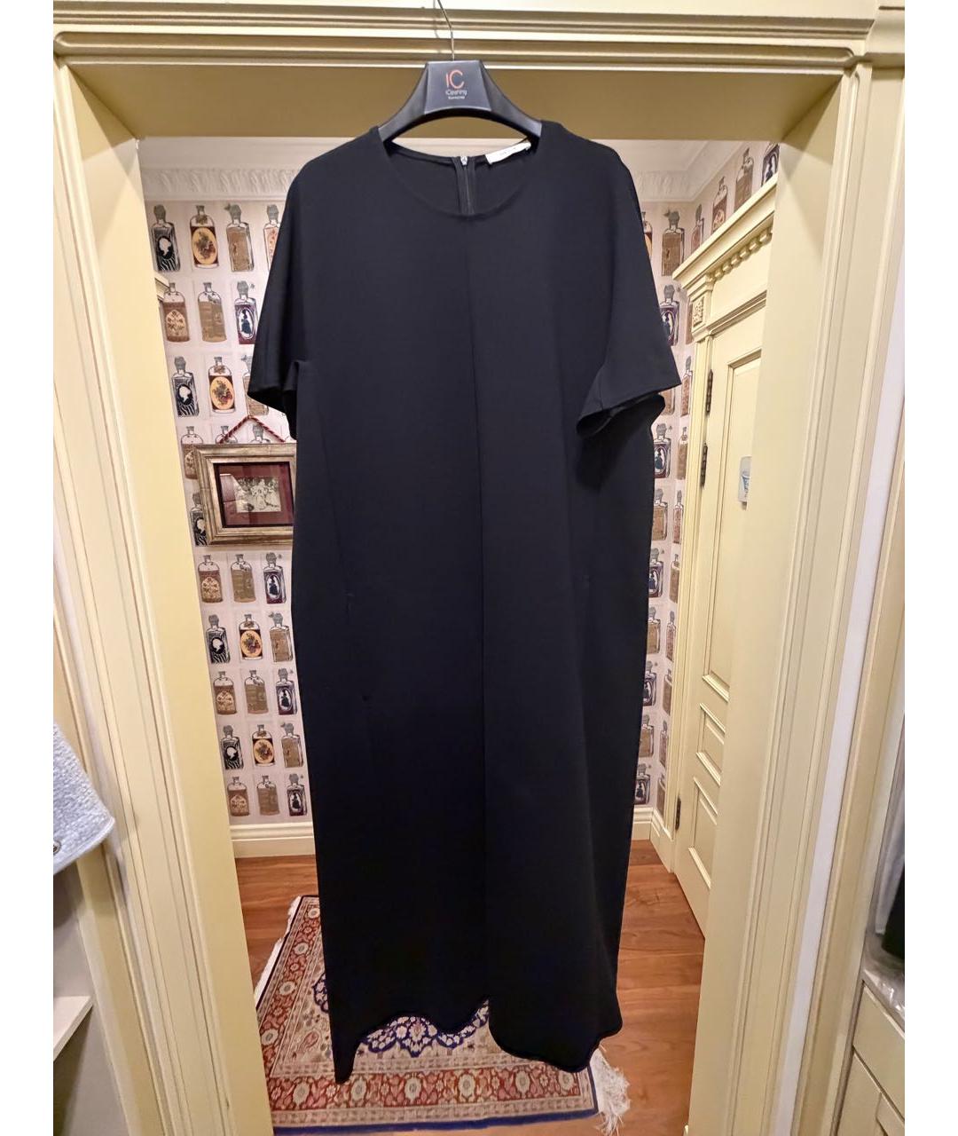 THE ROW Черное вискозное повседневное платье, фото 4