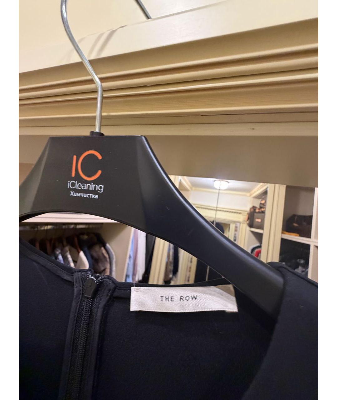 THE ROW Черное вискозное повседневное платье, фото 3