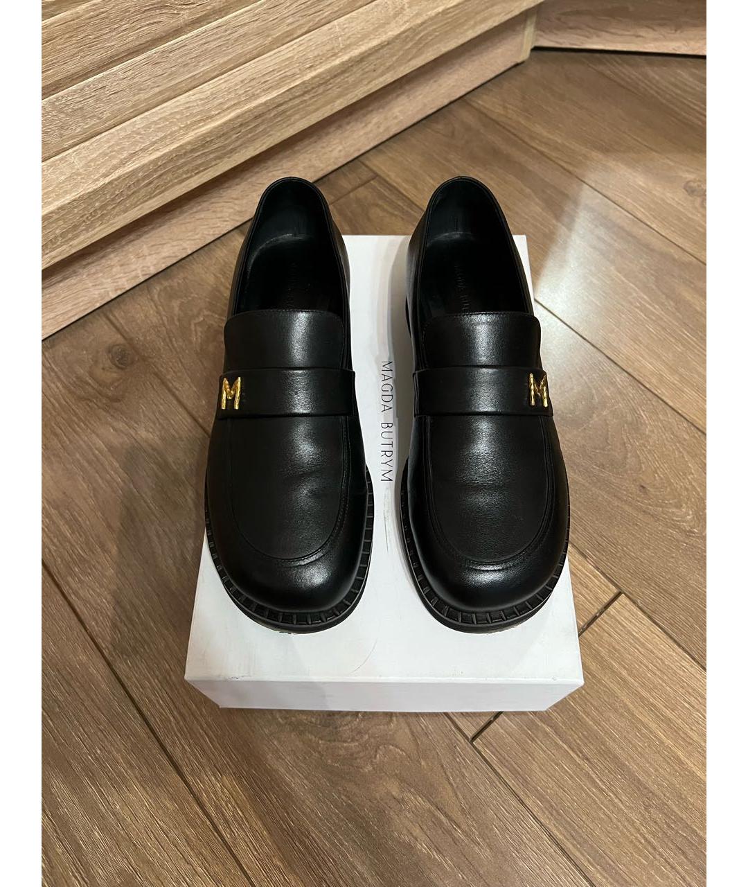 MAGDA BUTRYM Черные кожаные лоферы, фото 2