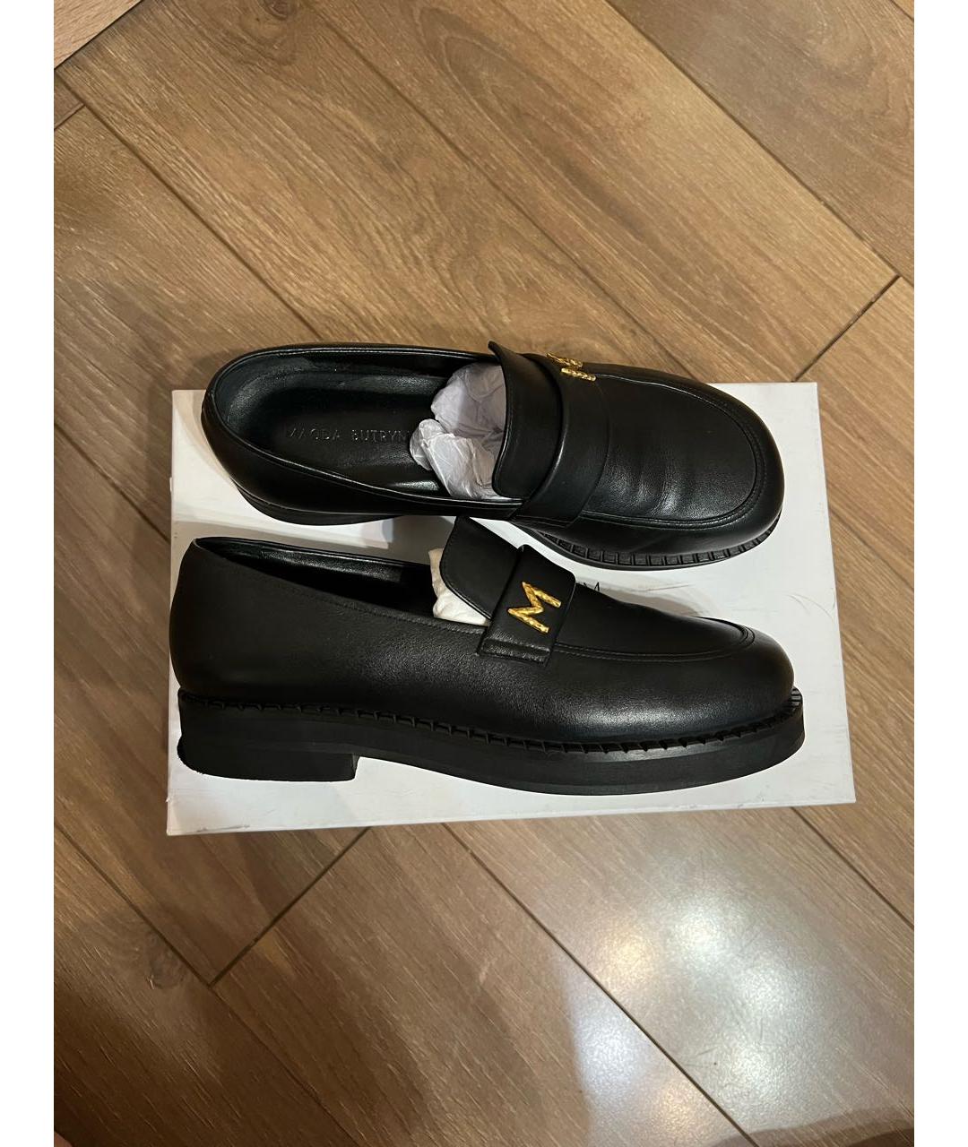 MAGDA BUTRYM Черные кожаные лоферы, фото 5