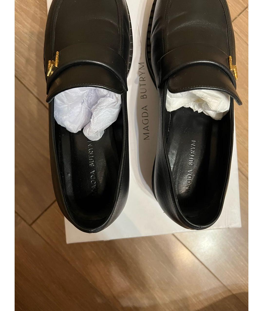 MAGDA BUTRYM Черные кожаные лоферы, фото 8
