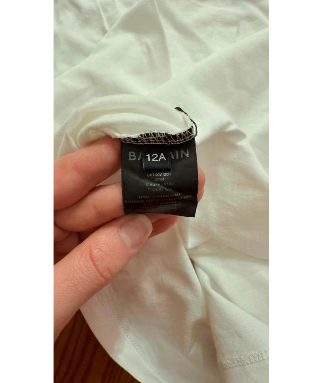 BALMAIN Белая хлопковая рубашка/блузка, фото 4