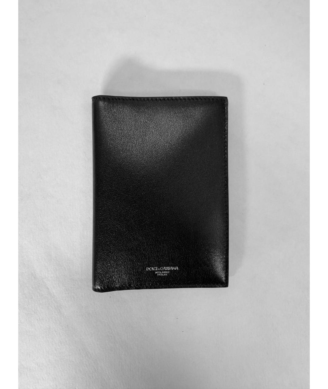 DOLCE&GABBANA Черный кожаный кардхолдер, фото 2