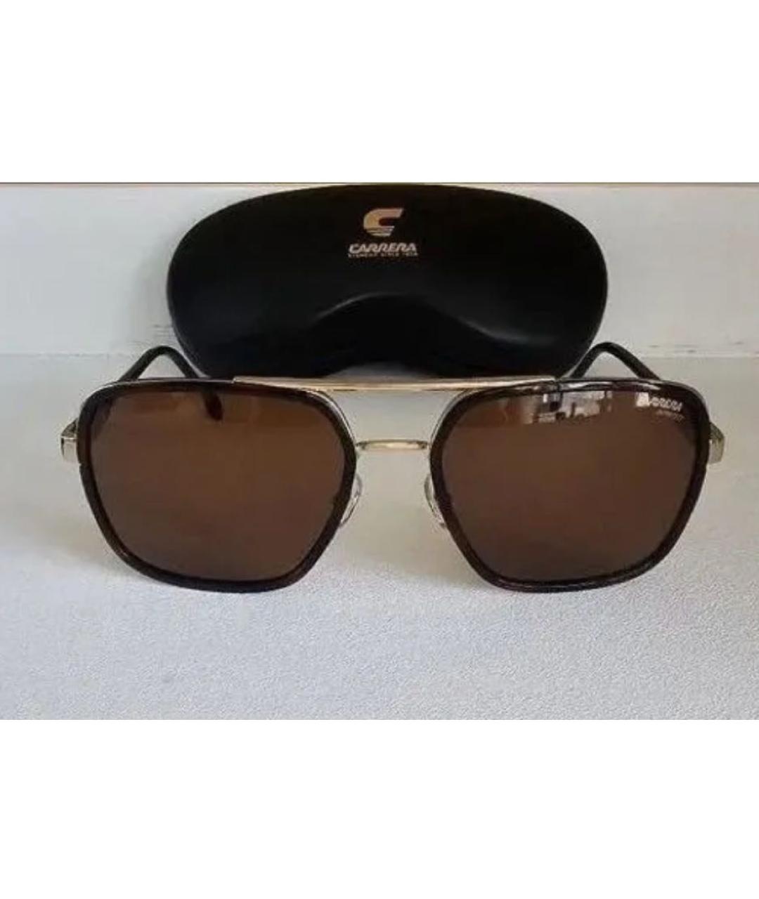 CARRERA Y CARRERA Коричневые металлические солнцезащитные очки, фото 2