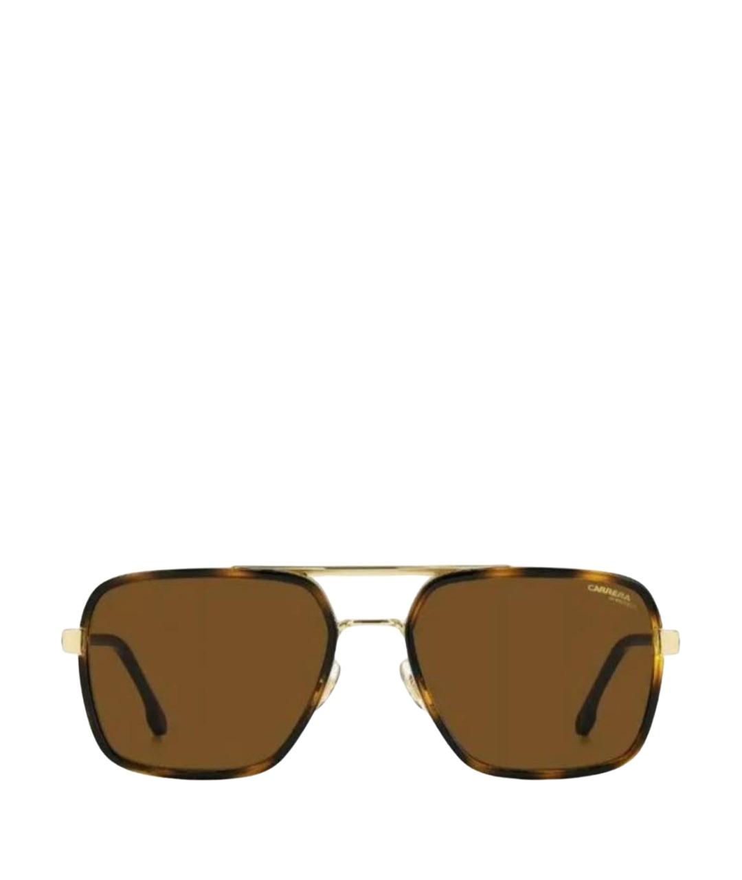 CARRERA Y CARRERA Коричневые металлические солнцезащитные очки, фото 1