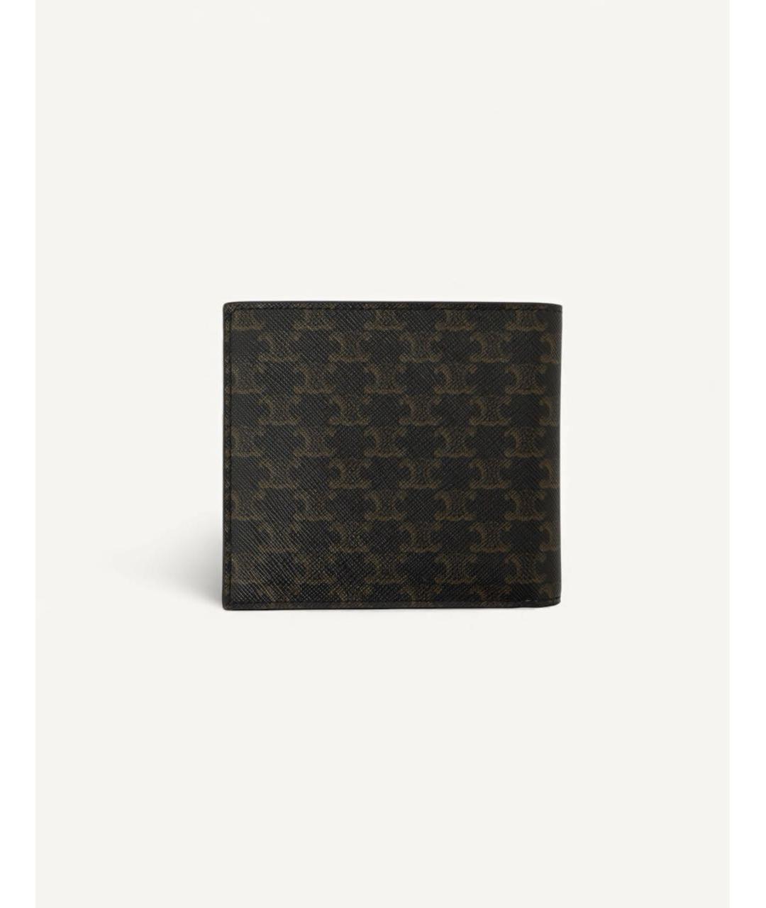 CELINE Коричневый кожаный кошелек, фото 2