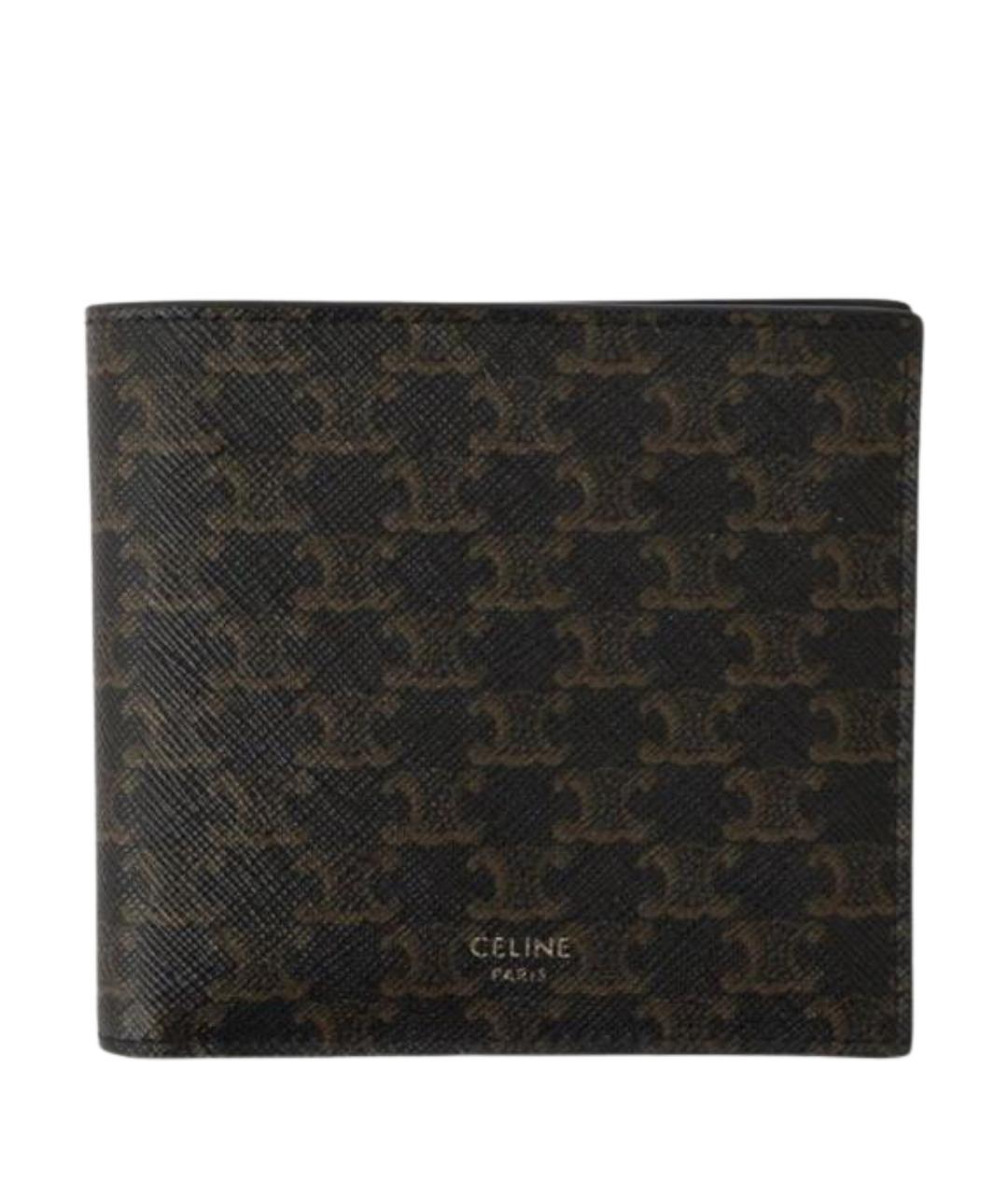 CELINE Коричневый кожаный кошелек, фото 1