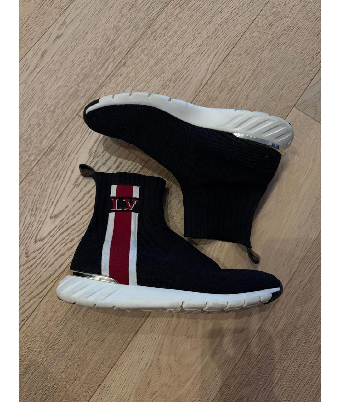 LOUIS VUITTON Черные текстильные полусапоги, фото 6