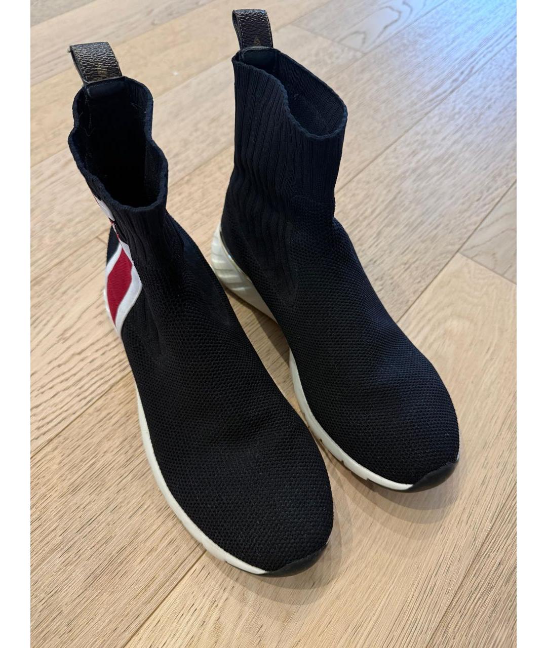 LOUIS VUITTON Черные текстильные полусапоги, фото 3