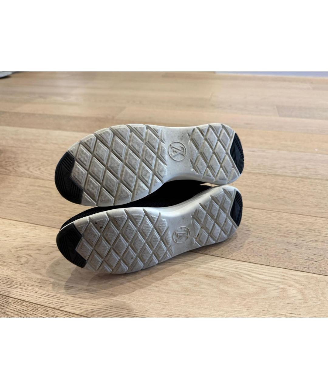 LOUIS VUITTON Черные текстильные полусапоги, фото 5