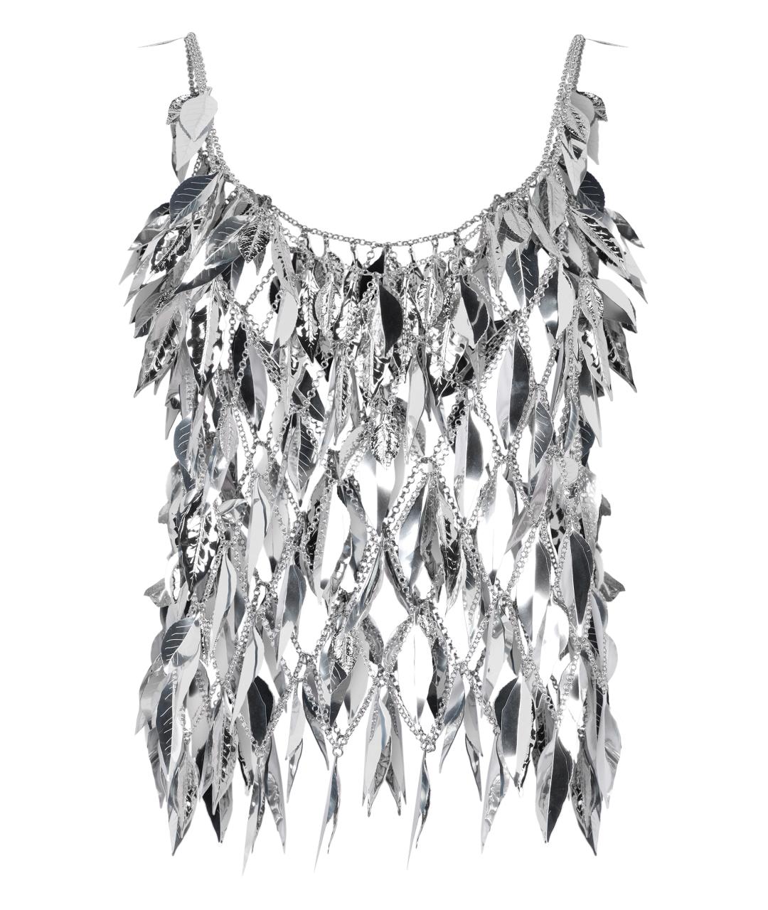 PACO RABANNE Серебряная блузы, фото 1