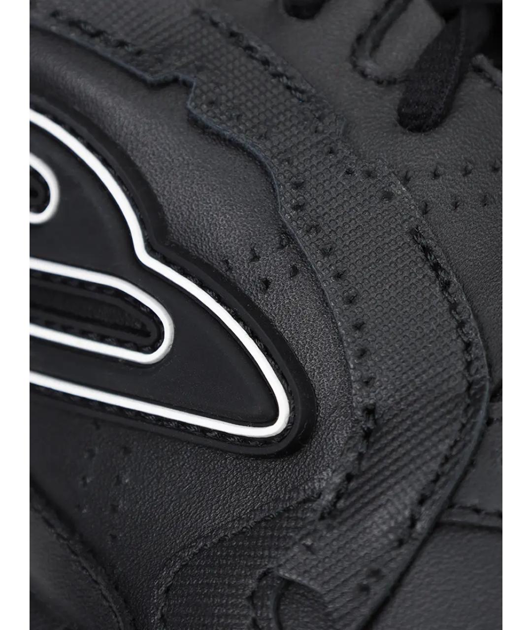 BALENCIAGA Черные кожаные низкие кроссовки / кеды, фото 5