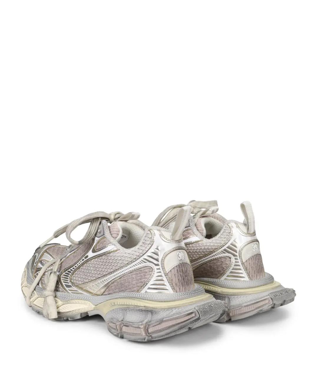 BALENCIAGA Бежевые синтетические кроссовки, фото 4